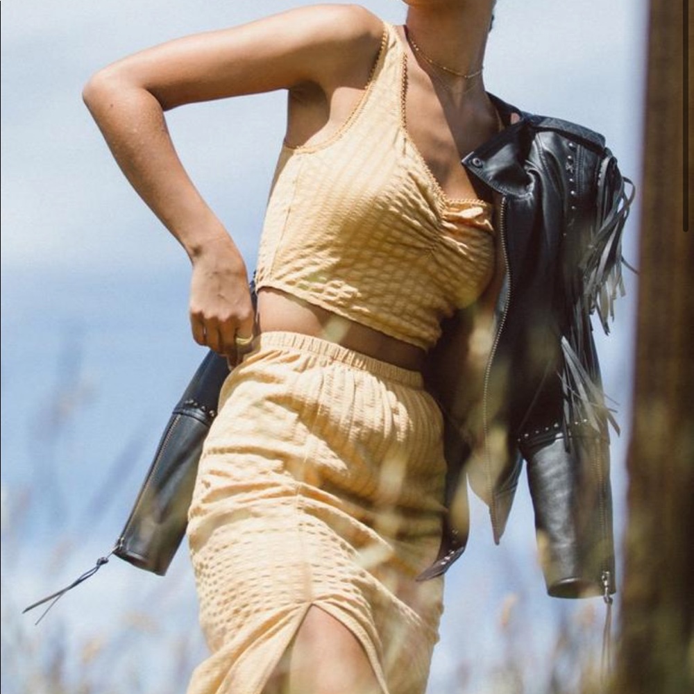 Spell Bonnie Rib Crop Top and Skirt